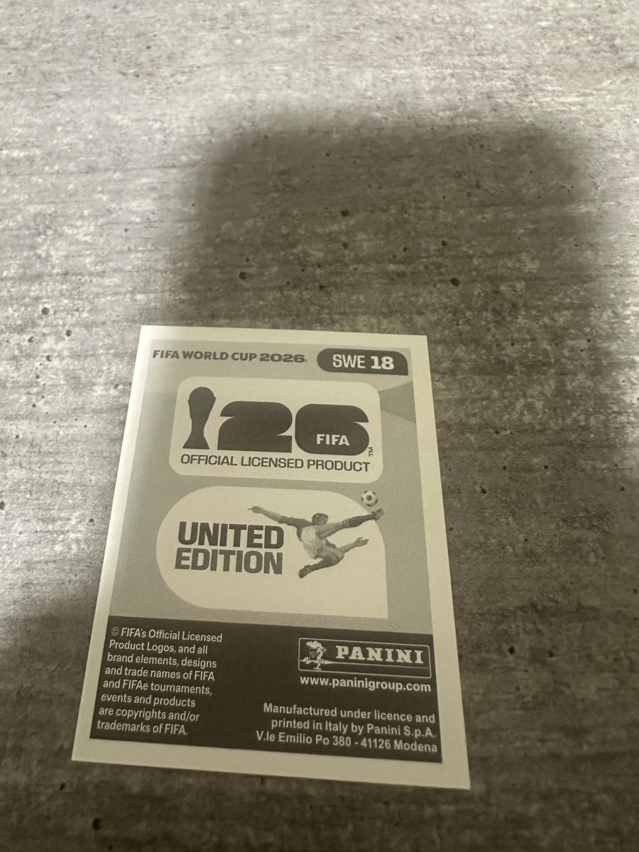 Panini Cartes à collectionner: SWE 18 , FIFA WORLD CUP 2026 PANINI  – Neuf (Voir description) à Frauenfeld par 1PegPeg1 1
