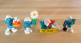 4 x Original Peyo Schlümpfe 70er/80er - Set 5