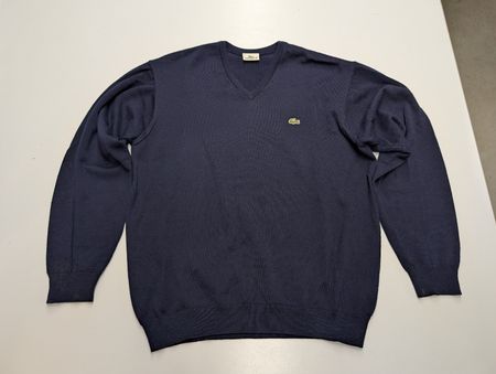 Lacoste Pullover, 100% Schurwolle, Grösse L, dunkelblau