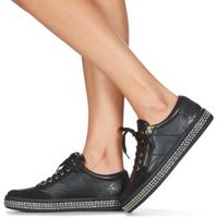 Damenschuh GEOX D LEELU schwarz mit goldiger Verz. Gr. 35
