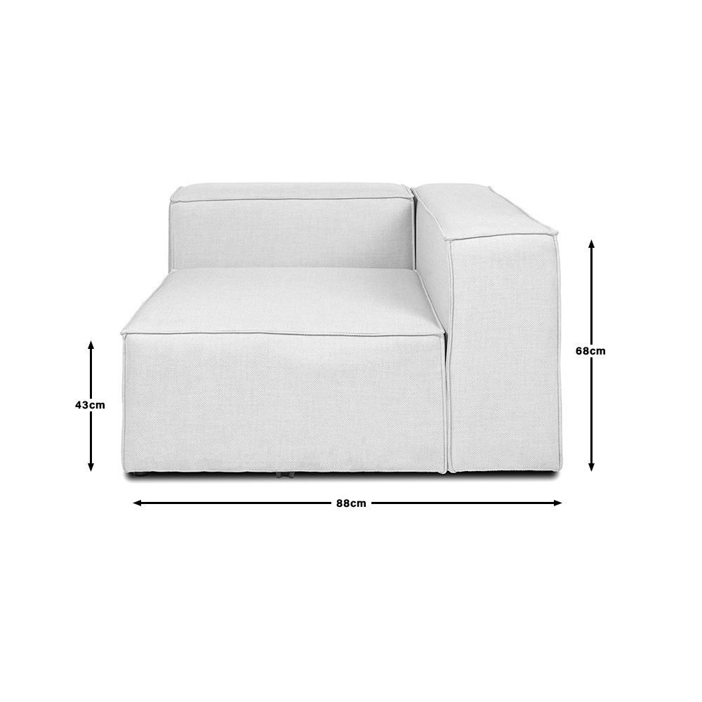 Divani: 20457 - Modulares Sofa VANES Rechtes Ecksofa - hellgrau – Nuovo e nell'imballaggio originale da Wallenwil venduto da toesstal-vertrieb 5