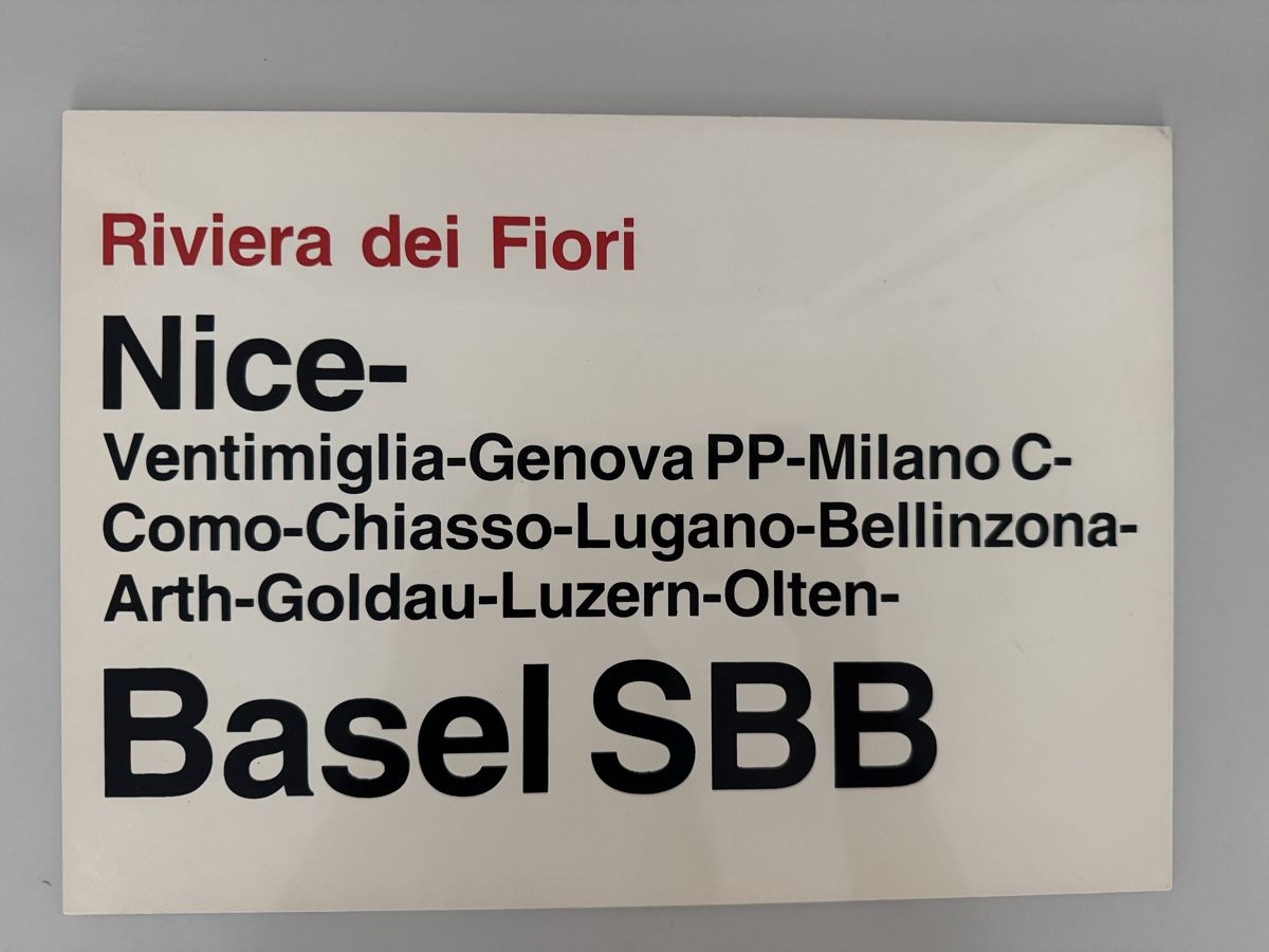 SBB/CFF/FFS Schilder: Altes SBB Schild  – Gebraucht aus Galgenen von Vintluxe 1
