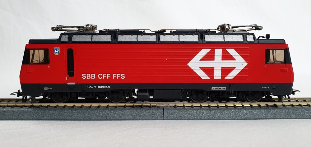 Bemo Modelleisenbahnen: Bemo 1262/402 SBB HGe 4/4 "Hergiswil" analog, OVP – Neu (gemäss Beschreibung) aus Seon von voAllBah
