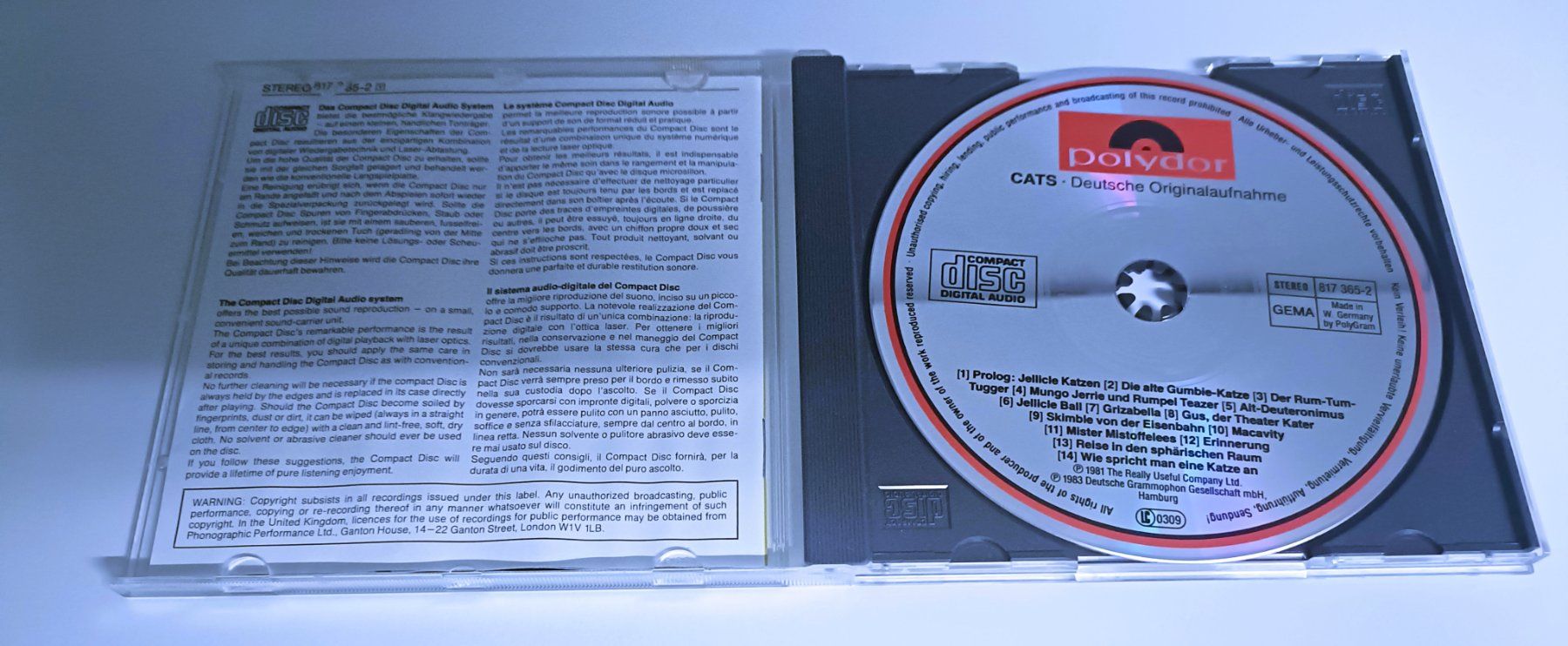 CDs: CD Cats - Deutsche Originalaufnahme - R2 – Gebraucht aus Köniz von Listeningthings 1