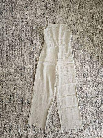 Jumpsuit Leinen Gr. 34