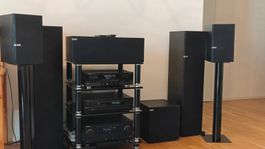 TOP 5.1 Surround Heimkino u. Musikanlage PIONEER DENON KEF