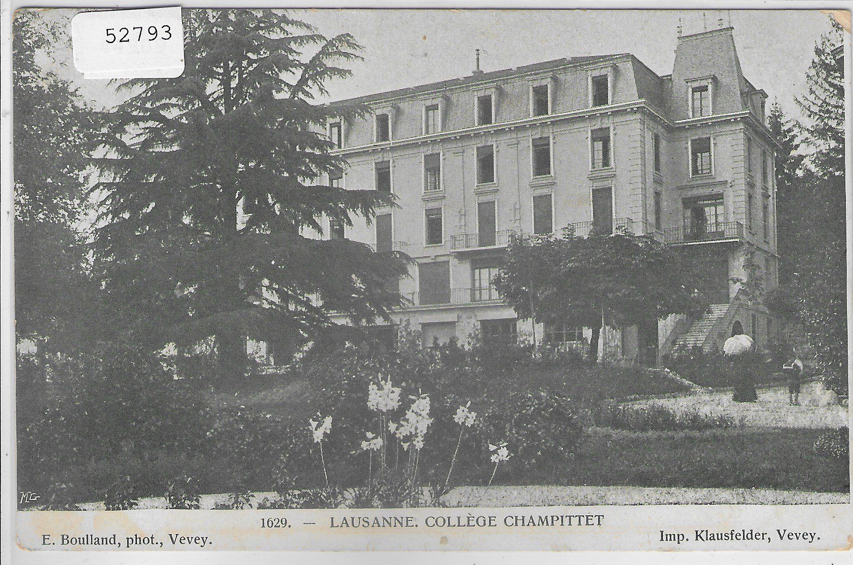 Cartoline postali: Lausanne - College Champittet – Usato da Ettingen venduto da Kartenplanet