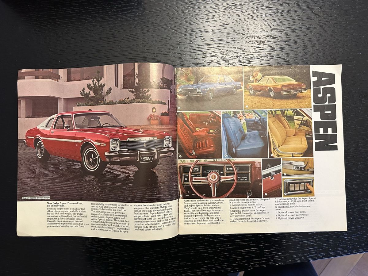 Dodge Documenti: Dodge Prospekt des 1976 Jahrgangs – Usato da Bern venduto da 3636-agb 1