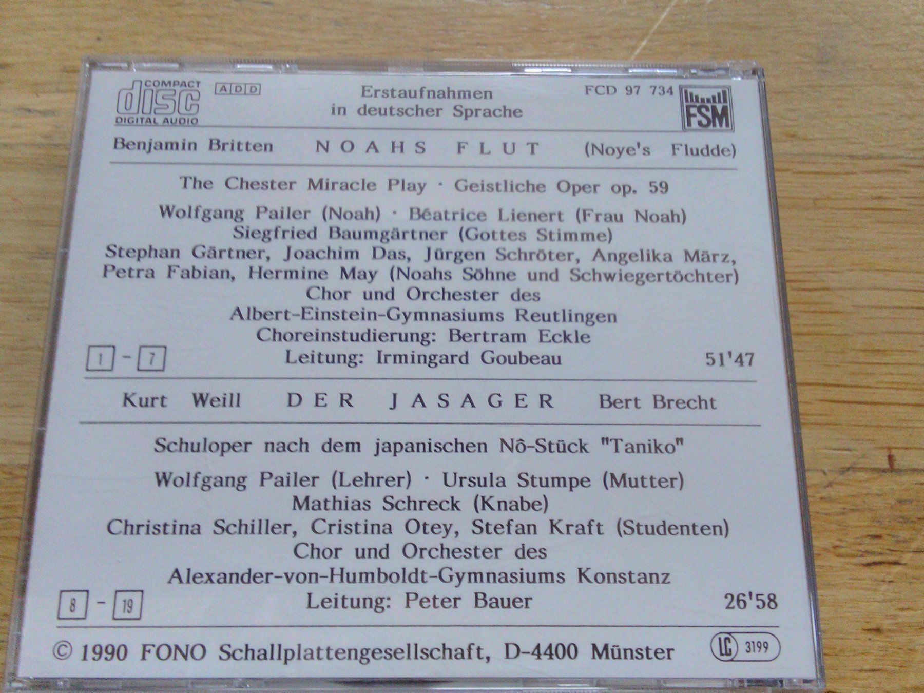 CD: Noahs Flut - Der Jasager – Usato da St. Gallen venduto da elk2020 3