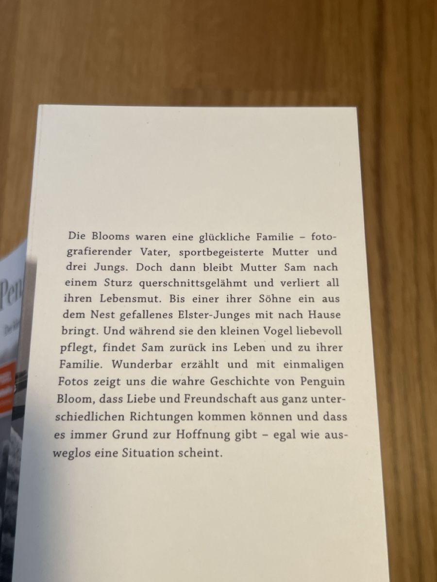 Libri: Buch Penguin Bloom – Nuovo (secondo la descrizione) da Luzern venduto da sr.luzern 1