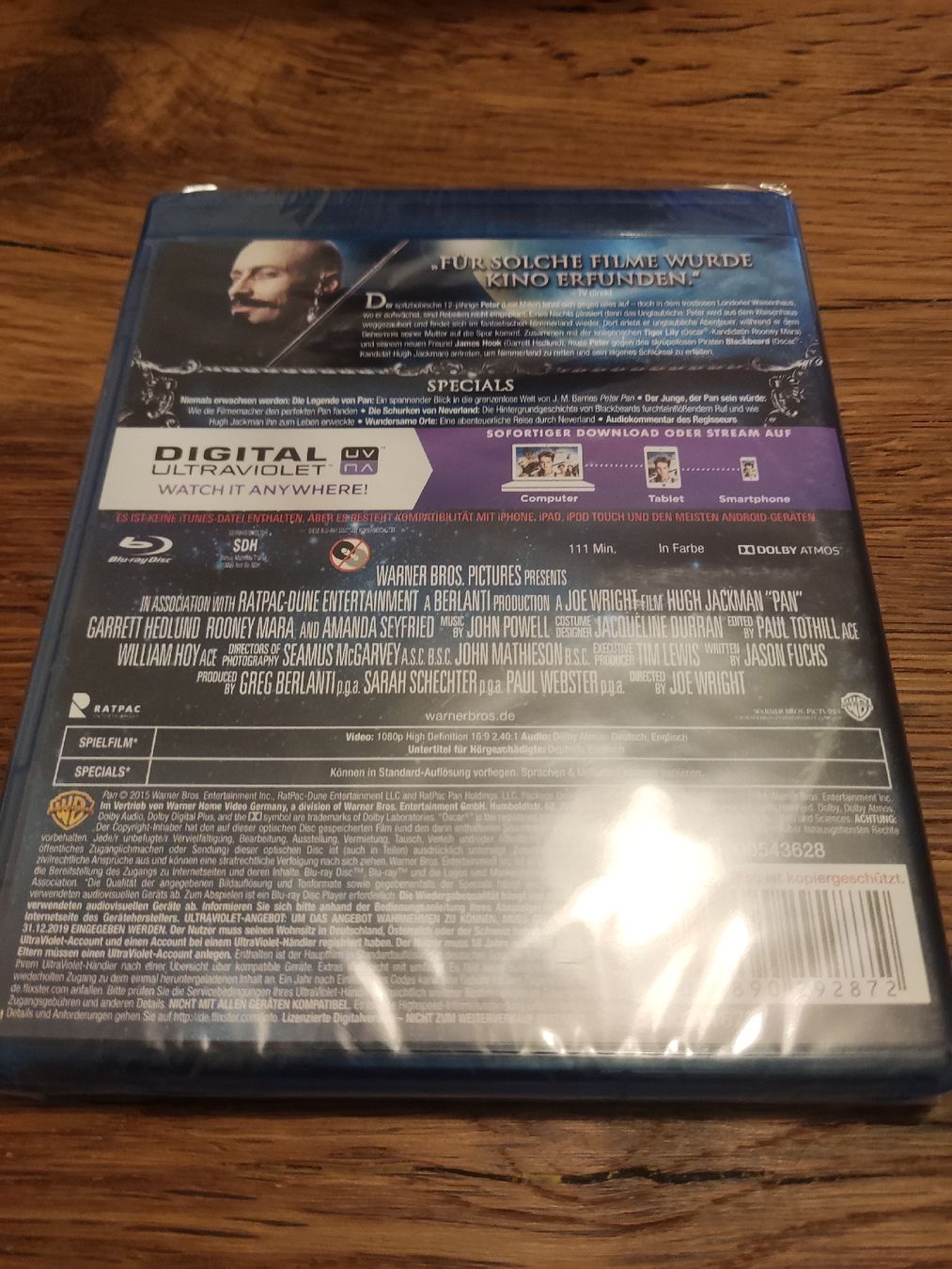 Tutti i DVDs: Pan (BluRay) Neu und originalverpackt – Nuovo e nell'imballaggio originale da Oberembrach venduto da giu_7ksd 1
