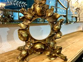 JUGENDSTIL TASCHENUHRHALTER BRONZE FRANKREICH UM 1900
