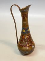 Vase aus Marokko ziseliert und bemalt