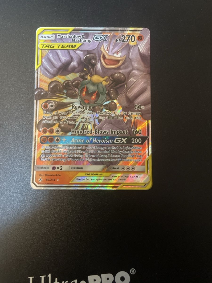 Pokémon Carte collezionabili: Marshadow & Machamp 82/214 Unbroken Bonds – Usato da Bazenheid venduto da Toulouse12