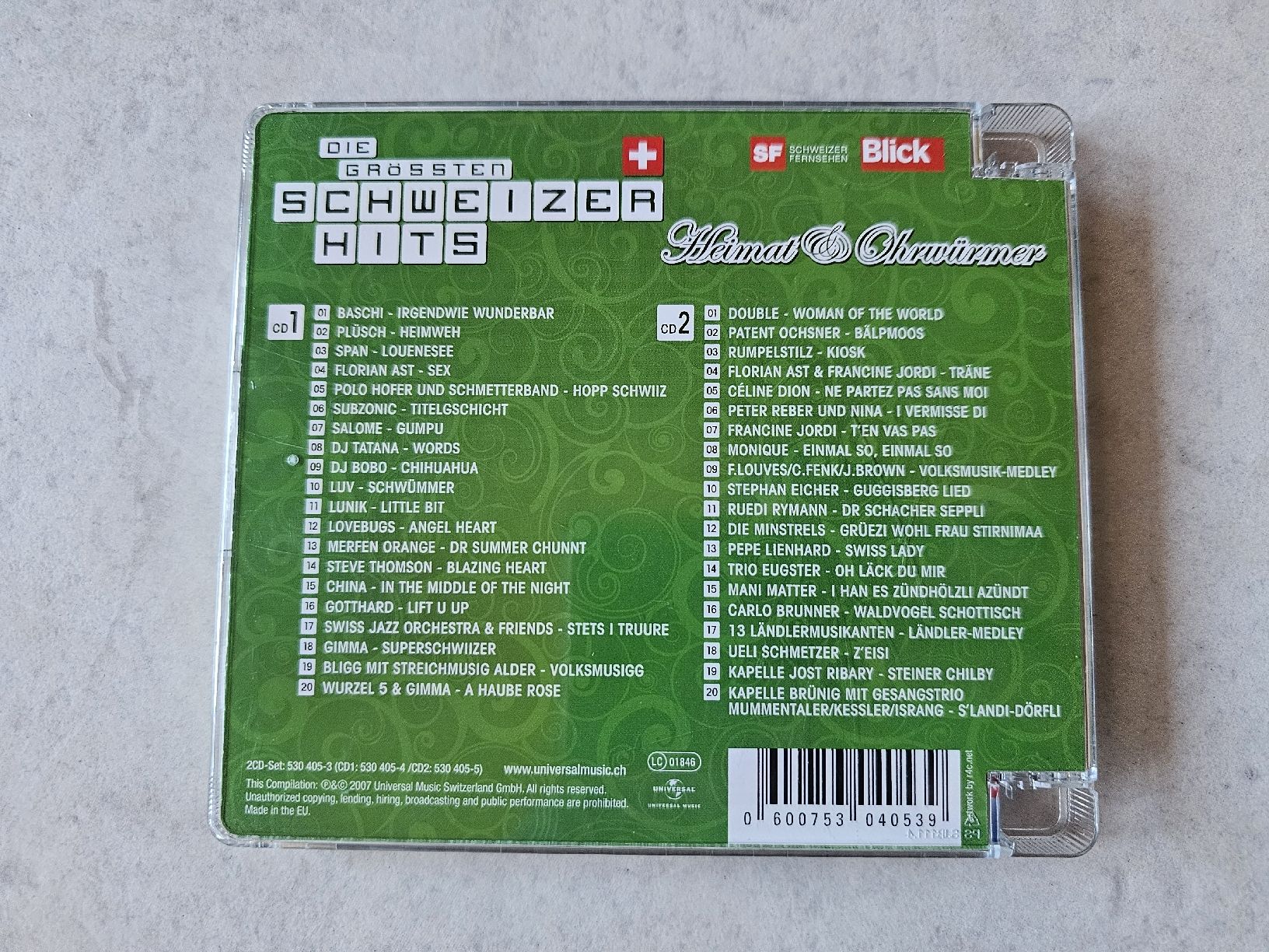 CD: Die grössten Schweizer Hits  -  Heimat & Ohrwürmer / 2 CD's – Usato da Schneisingen venduto da backstore24 1
