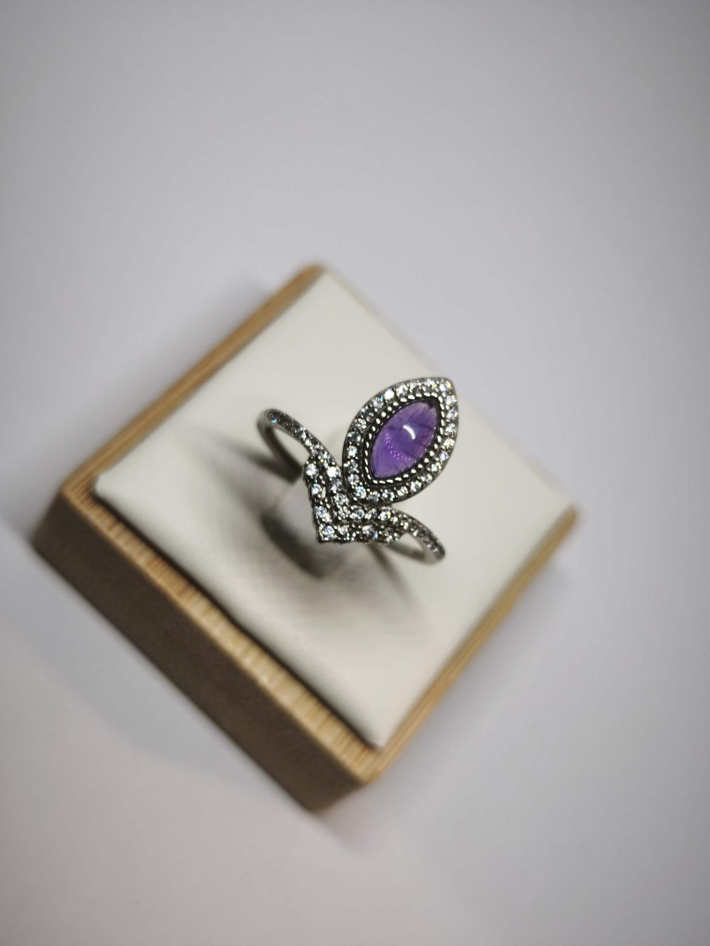 Anelli: Amethyst Ring 925 Silber Gr. Verstellbar NEU – Nuovo (secondo la descrizione) da St. Gallen venduto da GIULESGG 1