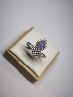 Amethyst Ring 925 Silber Gr. Verstellbar NEU