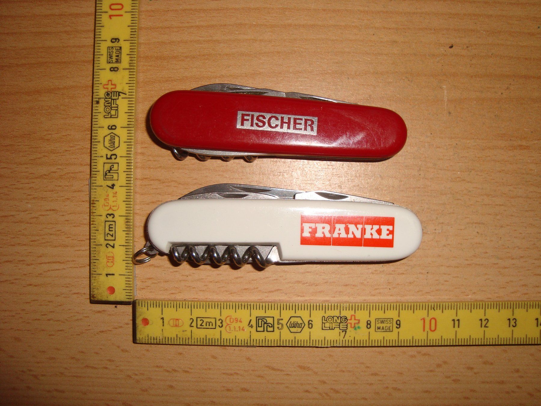 Coltelli tascabile: 2 Werbemesser Taschenmesser Klappmesser – Usato da Vordemwald venduto da tinumesser 2