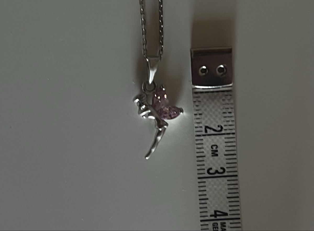 Ketten: Kette mit Anhänger, Fee mit Steinchen, 925 Silber – Gebraucht aus Wädenswil von Iana32 1