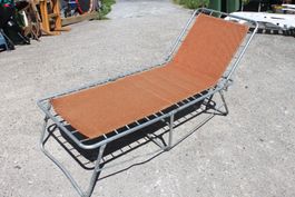 Embru Mid Century Gartenliege, Feuerverzinkt