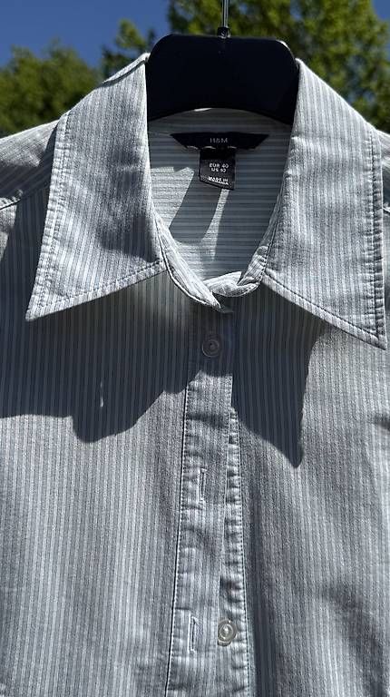 Camicette: H&M Bluse hellblau gestreift Gr. 40 – Usato da Reinach BL venduto da Enodel 2