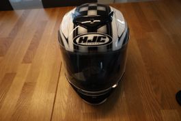 HJC Motorradhelm, Top Zustand, Grösse XS, Schwarz/Weiss.