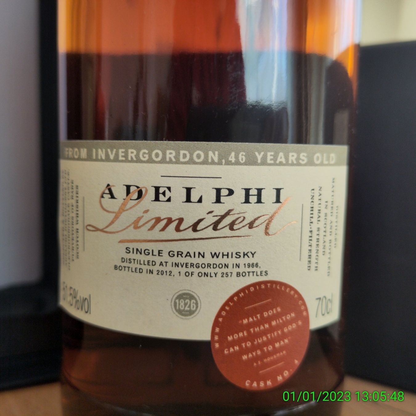 Bevande alcoliche: Adelphi Limited Rarer Sotch Whisky 1966 – Nuovo e nell'imballaggio originale da Wangen b. Olten venduto da Tropoppel 3