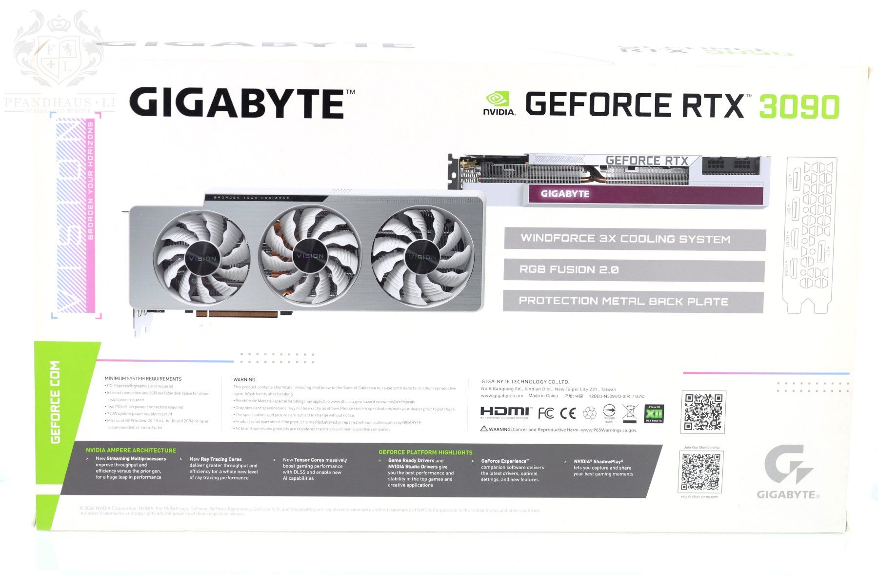 Nvidia Schede grafiche: GIGABYTE NVIDIA GEFORCE RTX 3090 OC 24G - GRAFIKKARTE – Nuovo (secondo la descrizione) da Schaan venduto da Pfandhaus-LI 1