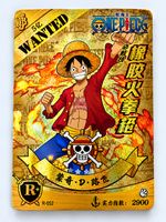 One Piece Monkey D. Luffy Gold Holo Sammelkarte