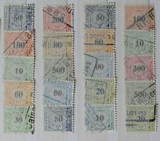 SWITZERLAND: Lot des timbres ferroviaires, O
