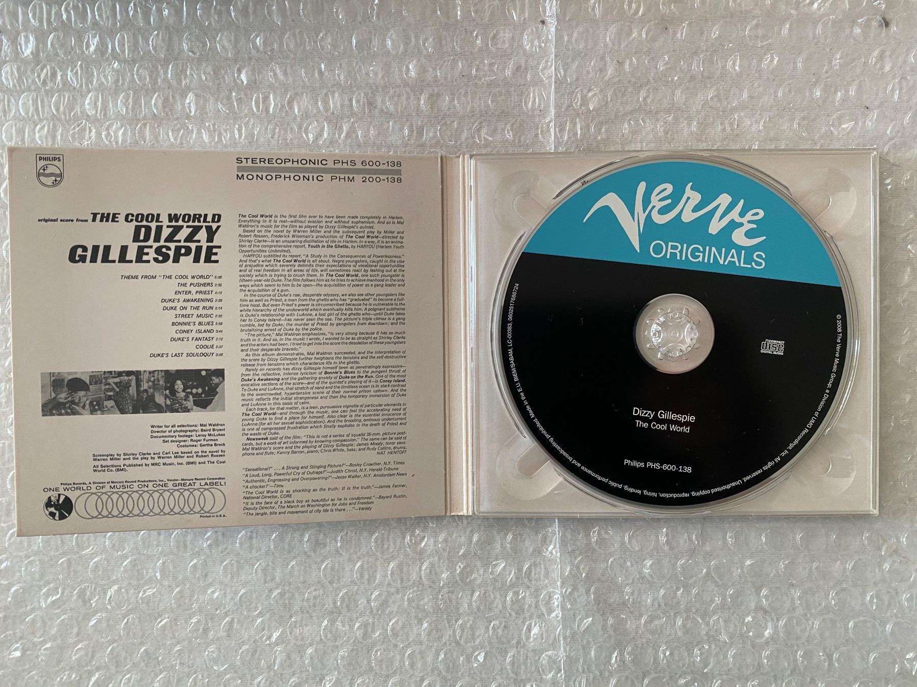 CD: Dizzy Gillespie - The cool World – Nuovo (secondo la descrizione) da Duggingen venduto da Kisha010 1