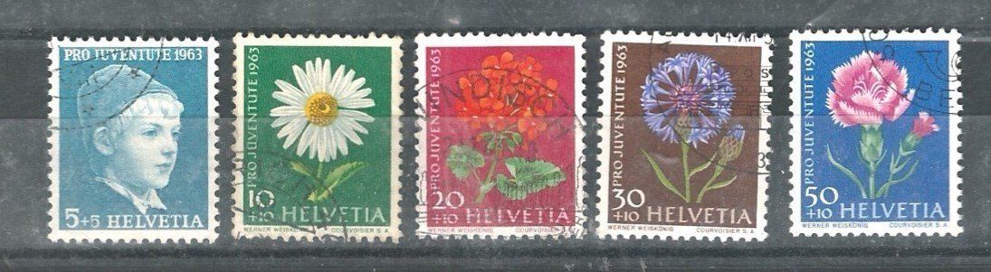 Alle Briefmarken: 1963 Pro Juventute – Gebraucht aus Trübbach von Sammer51