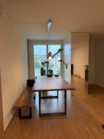 Massiver Holztisch mit Metallgestell gebraucht 200x100cm