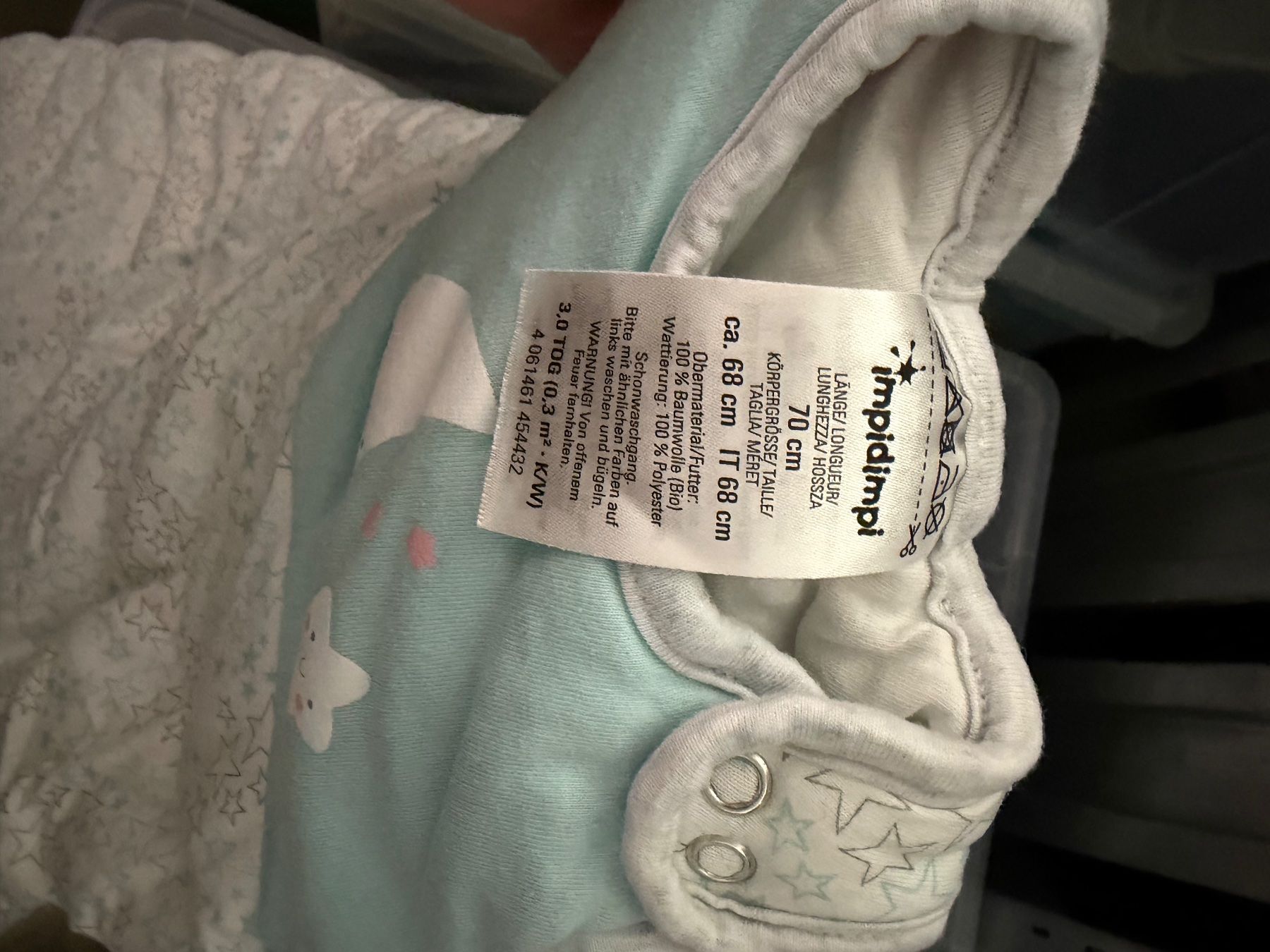 Sacchi a pelo: Babyschlafsack impidimpi  Grösse 68 – Usato da Aesch BL venduto da Kliana 1