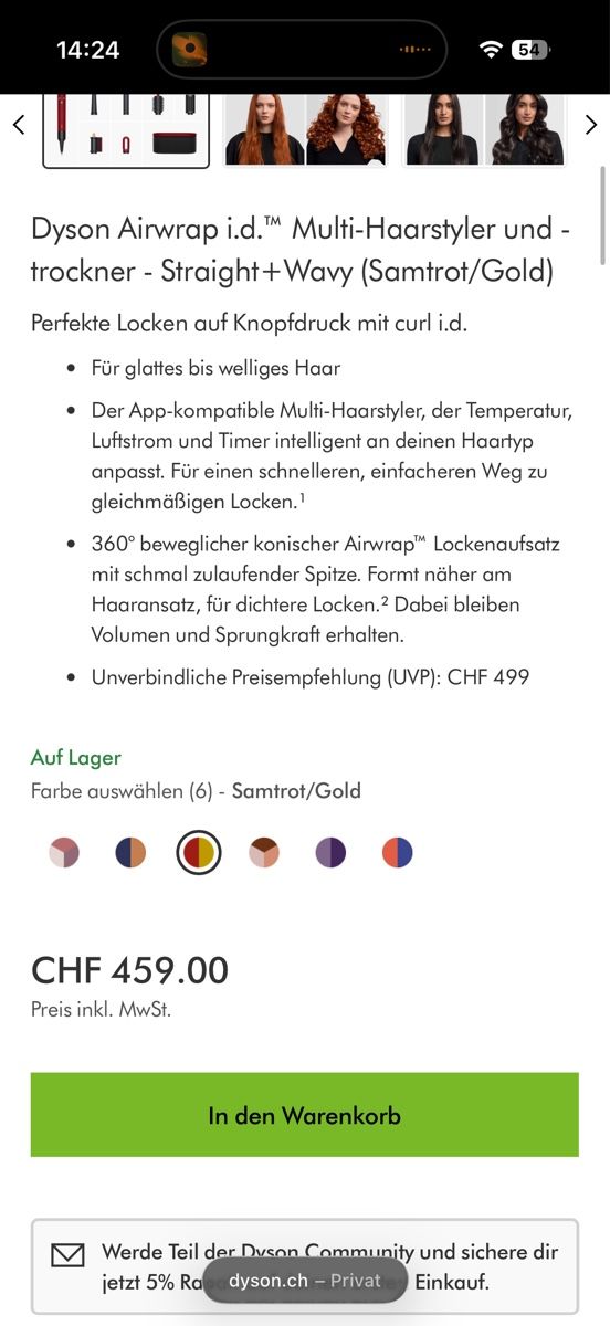 Dyson Föhn: Dyson Airwrap – Neu (gemäss Beschreibung) aus Zürich von Sharfran 3