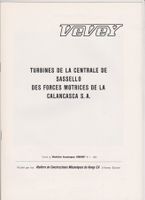 Bulletin extrait ACMV Vevey  Turbines Sassello Calancasca