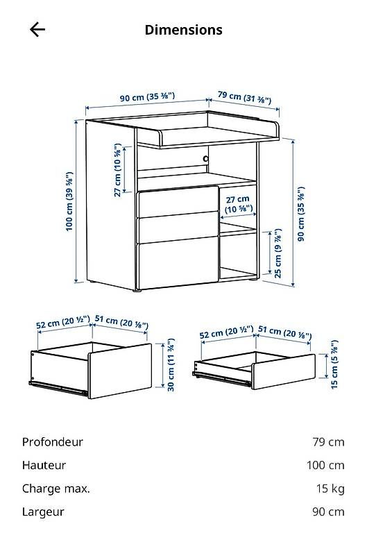Ikea Wickeltisch & Zubehör: Table à langer convertible – Gebraucht aus Châtel-St-Denis von vieri91187 3