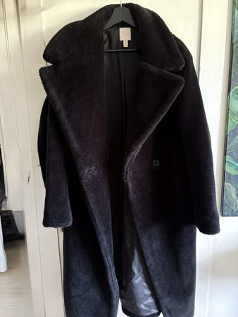 Kuscheliger Teddymantel Wintermantel H&M Gr. 36, XS/S