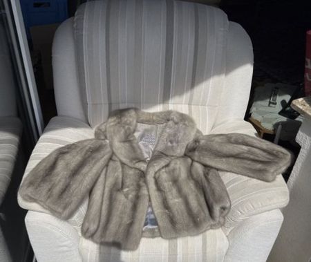 Nerzjacke Kurz, Silber, Pelze Unger D'dorf, Marke: SAGA MINK