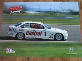 BMW E-36 NZ MOTORSPORT AUTOGRAMM POSTER SELTEN ANTIK