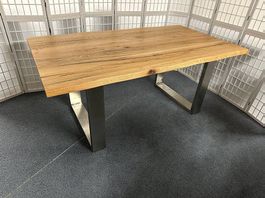 Esstisch MATRAS Wildeiche Massivholz 180 x 100 cm U-Füsse