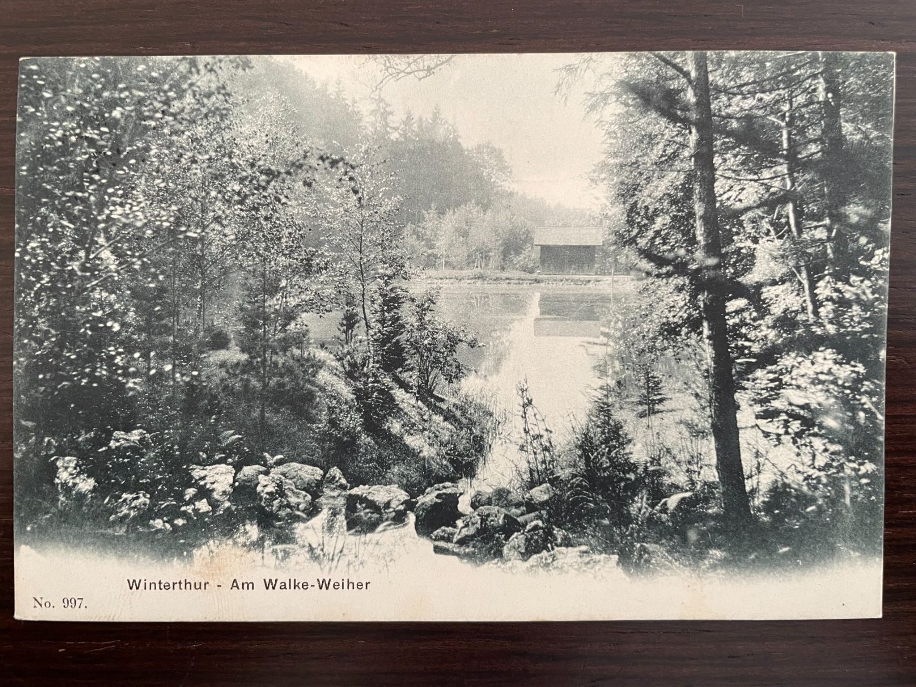 Cartoline postali: WINTERTHUR Am Walkeweiher / Walcheweiher, 2 Ansichtskarten – Usato da Wald ZH venduto da TLILEF 3