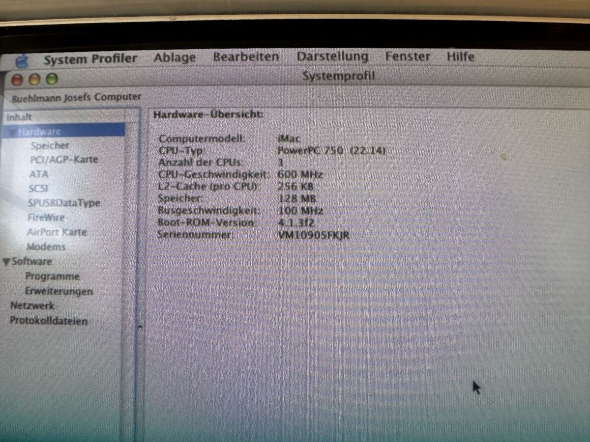 Apple PCs: Apple iMac G3 Blau – Gebraucht aus Luzern von FrankGroebel 2