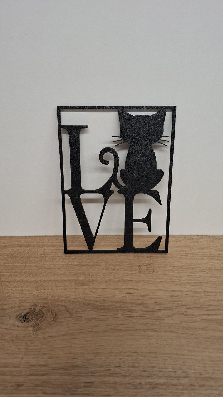 Tutte le decorazioni: Deko-Objekt Katze LOVE neu, schwarz perl – Nuovo e nell'imballaggio originale da Zug venduto da marc.attinger 1