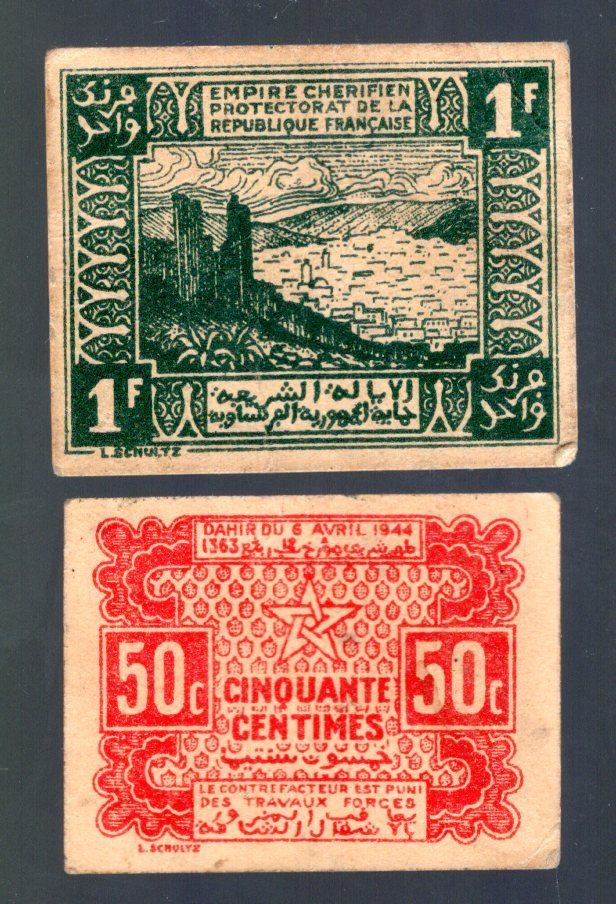 Banconote: Maroc noten 2 stück UNC scarce – Nuovo (secondo la descrizione) da Leibstadt venduto da baroc333 1