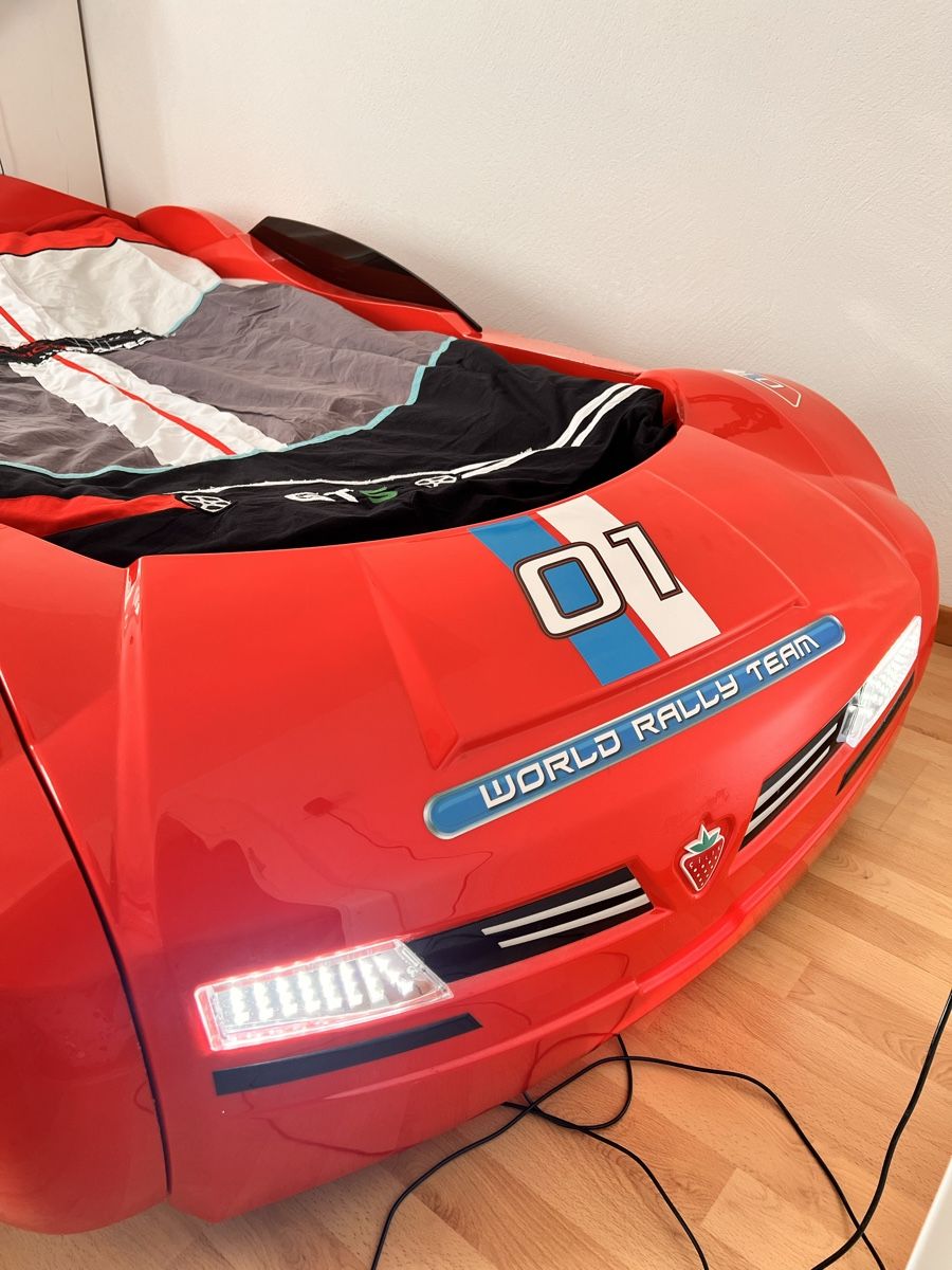 Betten: Bett Auto mit Matratze ÇİLEK – Neu (gemäss Beschreibung) aus Trimmis von htc_l87q 7