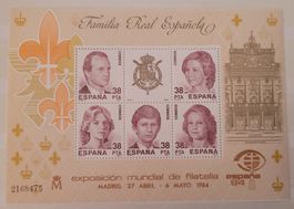 FAMILIA REAL– MINISHEET VON 1984