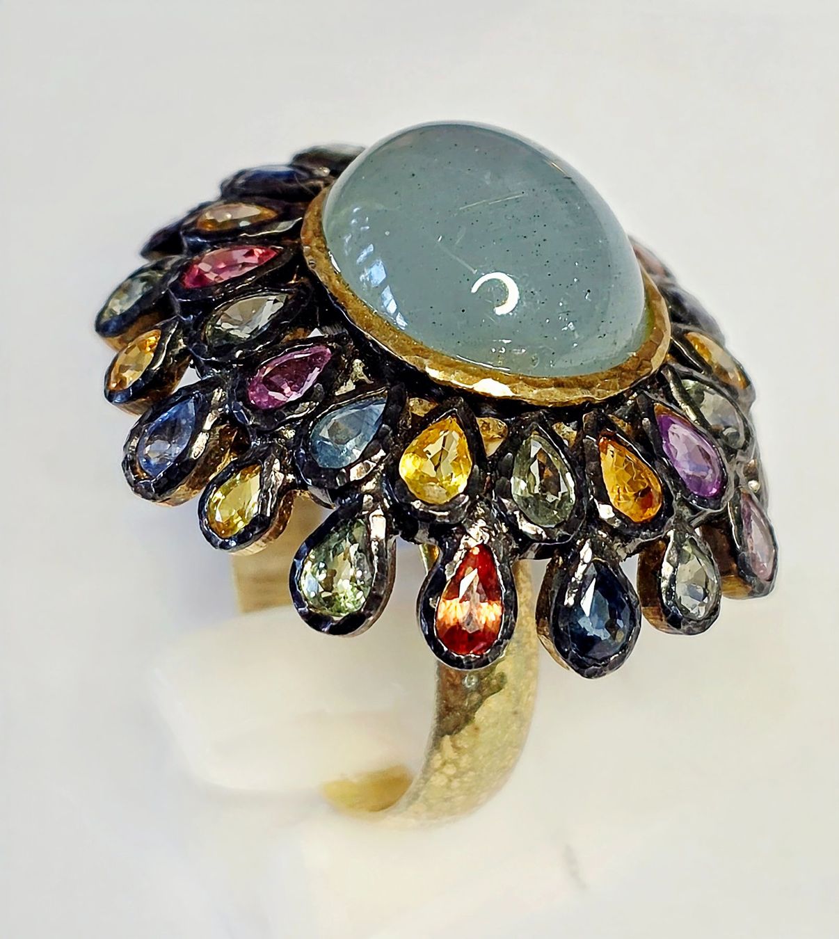 Anelli: Aquamarin Safir Ring – Nuovo (secondo la descrizione) da Zürich venduto da adriben 3