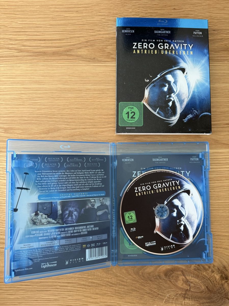 Tutti i DVDs: Zero Gravity - Antrieb: Überleben - Blu-Ray - Top Zustand! – Usato da Diepoldsau venduto da bithappens 1