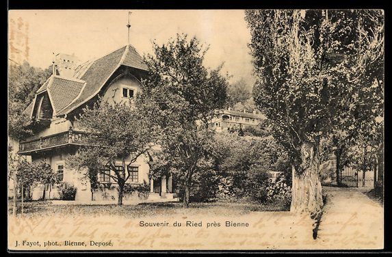 Cartes postales: AK Bienne, Souvenir du Ried – D'occasion à Berlin par bartko-reher